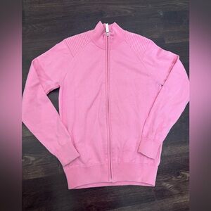 Ralph Lauren Men’s Pink Polo Golf Full Zip Sweater
